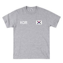 2023년 NEW 남녀공용 코리아 면 반팔 티셔츠 4종 KOREA 모음 [B]