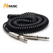 일렉기타 케이블 악기 기타 액세서리 5m 스프링 6.5mm 6.5mm 남성-남성 스프링 오디오 5m