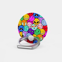 억스 NEW 아이링팝 핸드폰 스마트링 무선충전 휴대폰 스마트톡 핑거 그립 홀더 거치대, 이모션, 이모션 07 - FEELING