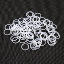 10/50Pcs VMQ O 링 가스켓 CS 1mm OD 5 50mm 실리콘 고무 절연 방수 와셔 라운드 모양 화이트 무독성, [42] OD 50mm ID 48mm, [01] CS 1.0mm, [02] 50Pcs