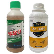 살충구제방제 소독 분무기용넉다운분뇨축사내외의파리 모기구제 박멸 넉다운d + 맥스크리너500ml, 1개, 500ml