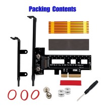 M2 PCIe 어댑터 NVME M 키 PCI e 컨버터 카드 M.2 PCI-e x4 방열판 포함