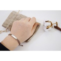 써지컬스틸 미아방지팔찌 만들기재료, 레드, 4.배달의민족주아