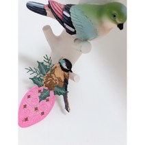 [그레이스샵] 리본공예 수공예 부자재 컬러 딱딱한 자수 새 1pcs