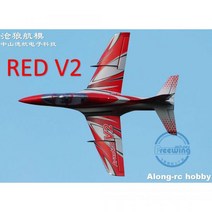 RC비행기 RC 모델 프리잉 EPO 비행기 아반티 S V2 80mm EDF 제트 80 인러너 6s PNP 키트 + 개폐식 랜딩 기어 33036656308, Red KIT AND SERVO