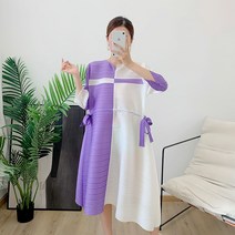 고퀄 리본 플리츠 주름 미시옷 엄마 모임룩 원피스 40대 임부복