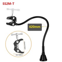 Toolour 마그네틱 PCB 보드 고정 클립 유연한 암 납땜 세 번째 손 5X/3X 돋보기 유리 인두 홀더 수리 도구, 07 SS2M-T