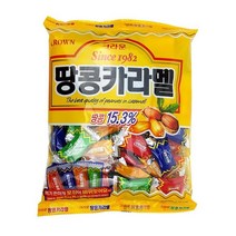 크라운 땅콩카라멜 324g 대용량 4봉, 4개