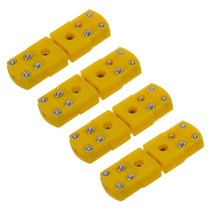 플러그 소켓 산업용 Hot 4X Yellow Plastic Shell K Type Thermocouple Plug Socket Connector Set, [01] Blue