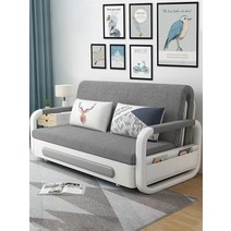 소파 침대 접이식 소파베드 패브릭 싱글 매트리스, A.1.5m-1.8m, G.1.8m 고밀도 스폰지 보관
