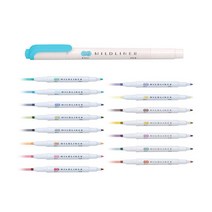 제브라 마일드라이너 형광펜 블루그린(MBG), 블루그린, 5개입