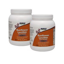 Now 나우푸드 미네랄 해바라기 레시틴 파우더 가루 454g 2팩, 1개, 기본