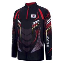 대한민국 건곤감리 낚시티셔츠 낚시티 낚시옷 낚시의류 낚시긴팔티 낚시반팔티, 긴팔블랙 3XL