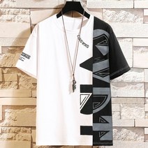 빅사이즈남성 큰옷 남자 반팔티 라운드 흰색 검정색 티셔츠 상의 머슬핏 남학생 헬스 뚱뚱한