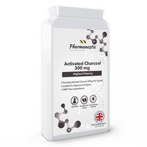HUMAKEllc 코코넛 추출 스팀 활성 숯 Activated Charcoal 300mg 과다한 가스 제거 기여하는 자연적인 완화 효과 120캡슐, 1개