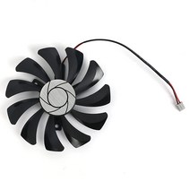 inRobert 85mm HA9010H12F-Z 12V 0.57A 2핀 GPU 팬 MSI GTX 1050 Ti Aero ITX 그래픽 카드 용 (2핀 전원 커넥터), 2Pin Power Connector