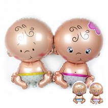 엔젤 베이비 아기 은박풍선 기저귀 차고 꼭지물고 있는 귀여운 돌잔치 백일 생일 샤워 서프라이즈 파티, 여아