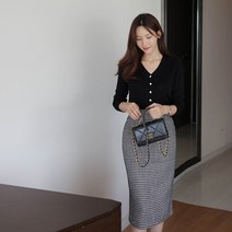 악녀일기 [악녀일기] 로넬 트위드 H 롱 스커트