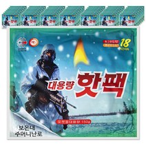 해피데이 포켓형 대용량 핫팩 150g, 60개