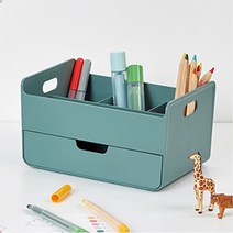 리템 데스크탑 홀더 문구수납함 책상수납함 학용품정리 데스크정리트레이 데스크정리 다용도정리함 책상수납, 색상, 프러시안 블루