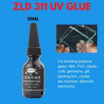 접착제 Zhanlida-311 UV 자외선 글래스 커피 테이블 접착 크리스탈 수공예 투명 소프트 접착제 10ML/50ML, 01 10ML 1PCS