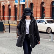 여성 후드 가을 점퍼 사파리 아우터 코트