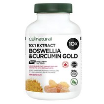 Cbi Natural 보스웰리아 & 커큐민 골드 10X 베지테리안 캡슐, 120개입, 1개