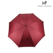 힐크릭 경량 골프 우산 HCUB-8062, 레드와인