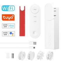 전동블라인드모터 전동 자동 모터 블라인드Tuya-ZigBee 스마트 풀 비드 커튼 모터 전기 롤러 블라인드 드, 03 WiFi
