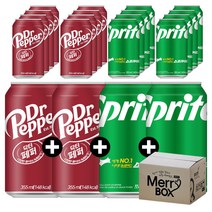 355ml x 24캔 혼합선택 닥터페퍼제로 닥터페퍼 환타, 01){닥터테퍼x12+스프라이트x12}