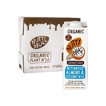 영국 Nutty Bruce Activated Almond Coconut Milk 너티 브루스 아몬드 코코넛 밀크 우유 1L 6개입