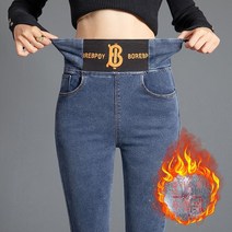 배쏙 스판청바지 가을 밴딩웨스트 슬림 스키니 연필 롱 팬츠