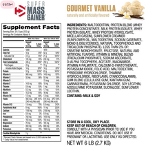 {늘품스토어} 다이마타이즈 Super Mass Gainer for Professional 6 lbs (2.7 kg) 바닐라, 2.7kg, 1개