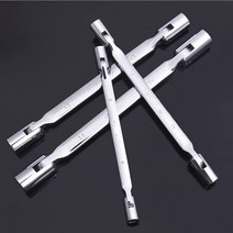 임팩렌치 전동공구 미터법 더블 플렉시블 헤드 소켓 렌치 스패너 8-19mm CRV 스틸 수공구 세트, 10-12mm 1 piece