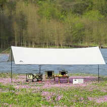 캐노피 텐트 야외 그늘 Pergola 천 피크닉 캠핑 자외선 차단제 휴대용 캠핑 차양 캐노피, 3*4M