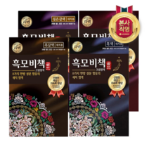 리엔 리엔 흑모비책 골드 새치 염색약 x 4개 (4종 택1), free, 흑색 x 4개 (12회분)