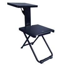 야외 휴대용 접는 의자 다기능 학습 낚시 대학원 쓰기 캠핑, 2019 두꺼운 진한 파란색 진한