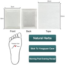 20 개/디톡스 발 패치 천연 허브 독소 클렌징 접착제 체중 슬림 수면 스티커 개선, 01 20Pcs