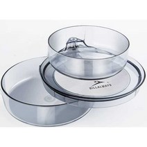 낚시 미끼 브래킷 미끼통 크릴통 밑밥 수납 그릇 플레이트, 투명 미끼통 (자석 7개)