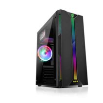 PC 케이스 컴퓨터 본체 조립 배진맨 Matx 컴팩트/ATX 라이트 드라이브 사이드, 08.V6 스탠다드 에디션에 반석 550 전원, 01.공식 표준 분배