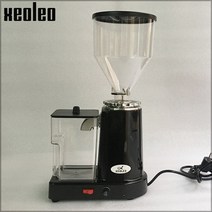 업소용 콩 도토리 곡물 식품분쇄기 콩물기계XEOLEO-전기 커피 그라인더 200W 에스프레소 머신 터키식 밀러, 02 Black_02 220V_02 EU