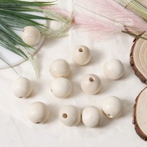 우드볼 12mm 15mm 나무볼 마크라메 재료, 우드비즈(15mm10개)