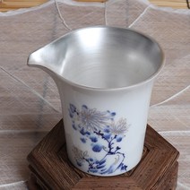 고급 은도금 숙우(국화)