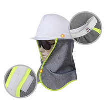 고탄력 기모 안전모 바람막이 안전모커버 안전모바람막이 겨울 야외 작업 공사 방한용 밴드형 안전모 방한내피 안전바람막이 기모바람막이, 1개