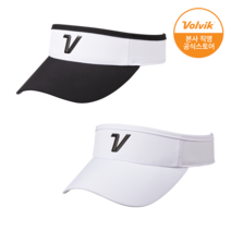 [본사직영] 볼빅 퍼포먼스 시그니처 바이저 썬캡 골프모자 여성, 화이트