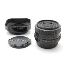 NEAR MINT Pentax smc 펜탁스-A 35mm f/2.8 전면캡 후면캡 후드