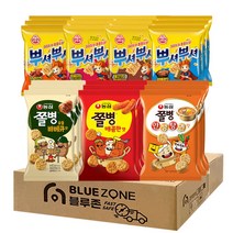 블루존 오뚜기 농심 라면 스낵7종 21개입(뿌셔뿌셔양념3+떡볶이맛3+불고기맛3+바베큐맛3+쫄병매콤3+쫄병바베큐3+쫄병안성탕면3), 1세트