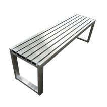 스테인레스 스틸 야외벤치 발코니 의자 체어 소파, 길이 220폭 40높이 45cm 202 재질