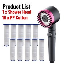 샤워기헤드 필터 욕실용 고압 샤워 헤드 세트 조절 가능한 강우 욕실, Shower Head sets_10