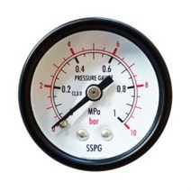 빠른출고 삼성계기 일반 압력계 D타입 40파이 측정공구 센서 수도배관 가스배관 소방배관, /40파이 1bar/